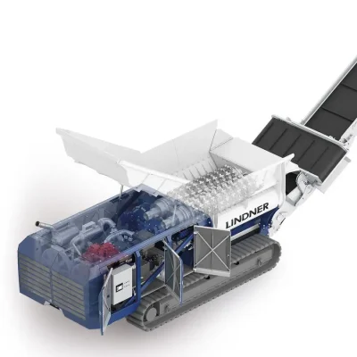 Lindner Urraco 95 – Máy nghiền phế liệu tái chế